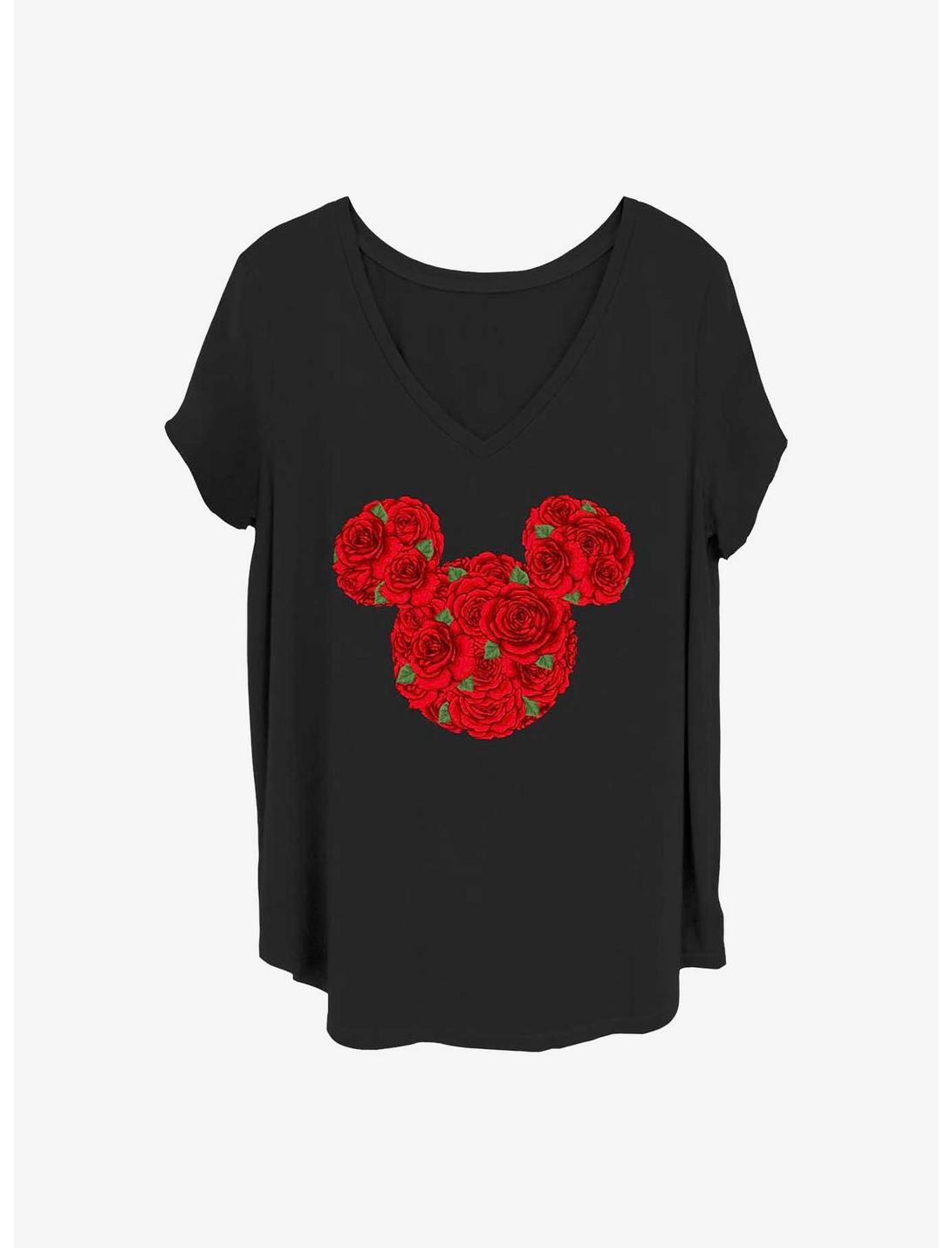 Disney Minnie Mouse Mickey Roses Girls T-Shirt Plus Size