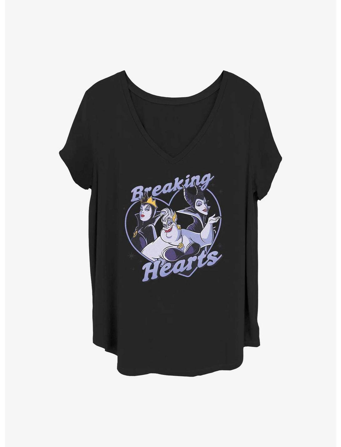 T-shirt fille grandes tailles Les Méchantes Disney brisent les cœurs