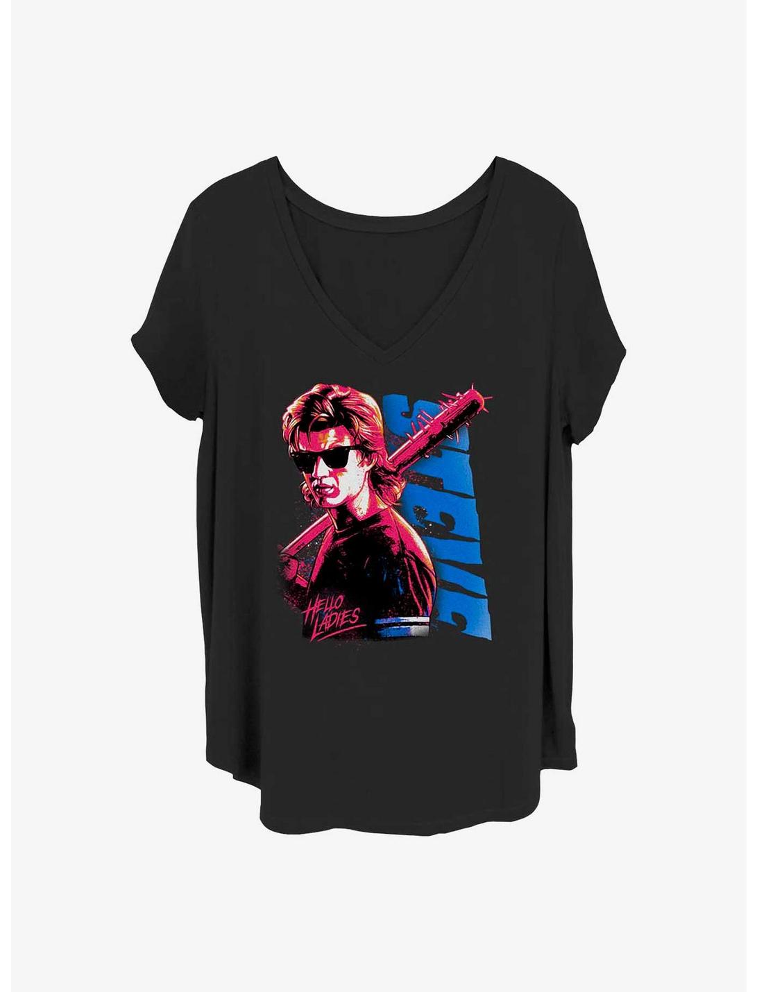 Stranger Things Hello Ladies Steve Girls T-Shirt Plus Size