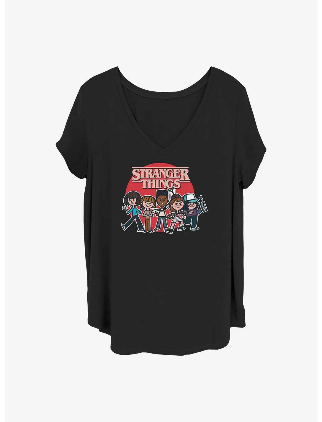 Stranger Things Toon Gang Girls T-Shirt Plus Size