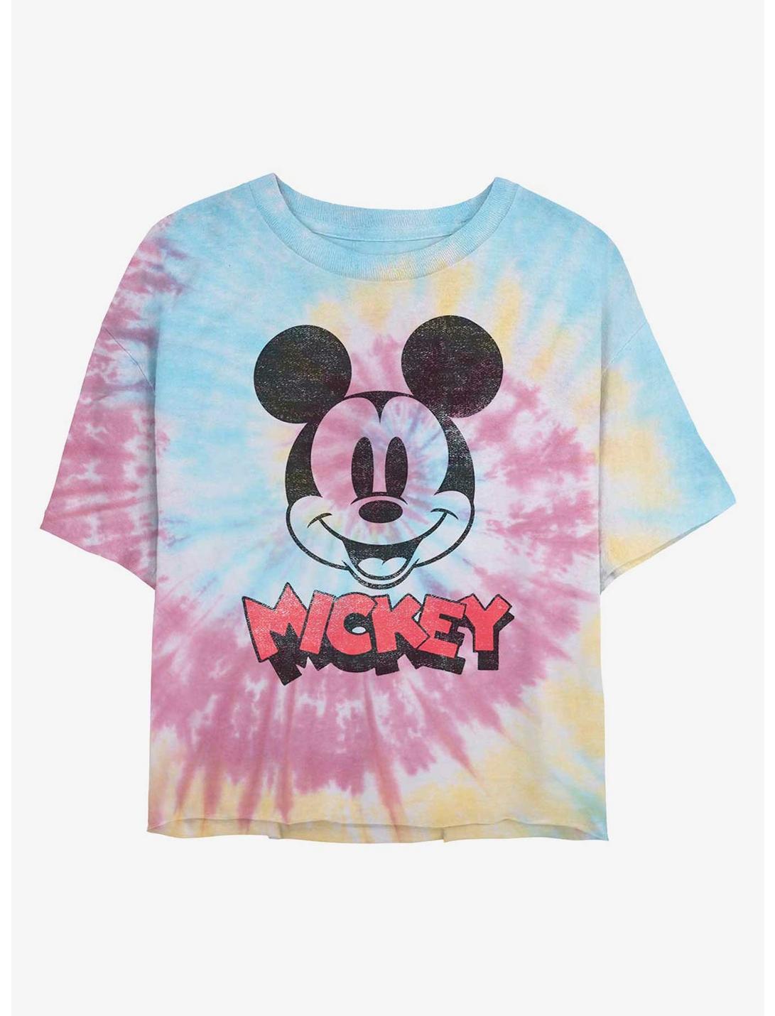 T-shirt court tie-dye pour filles Disney Mickey Mouse Heads Up