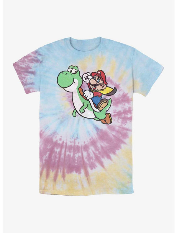 Nintendo Mario Yoshi Jump Tie Dye T-Shirt