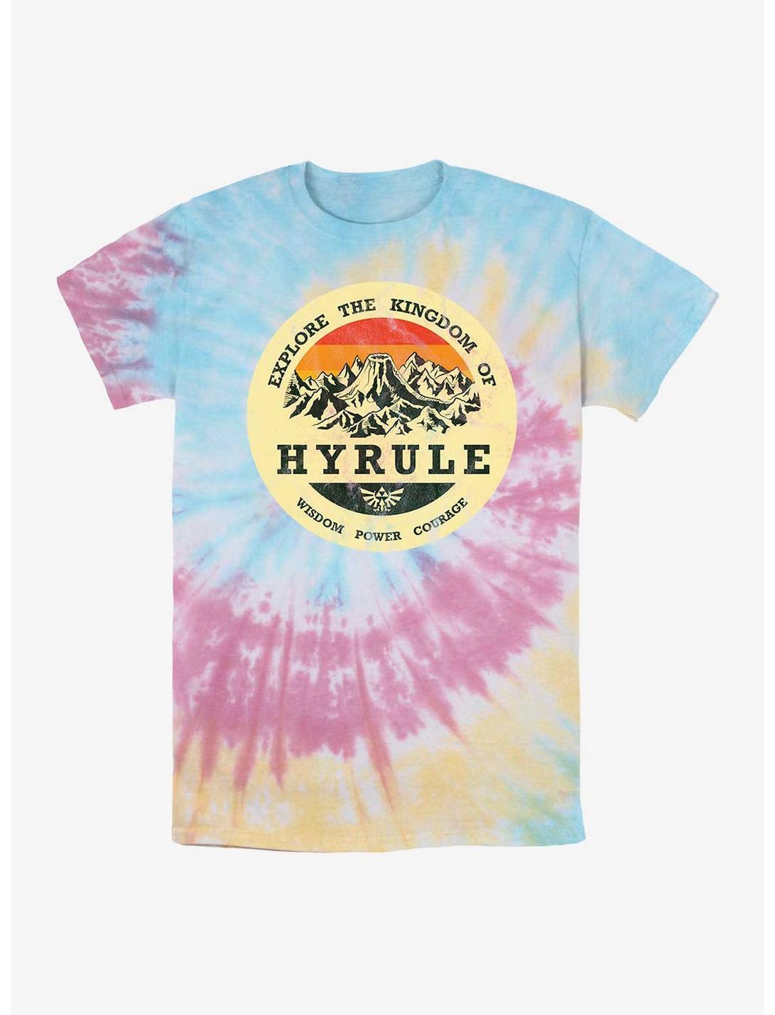 Nintendo The Legend of Zelda Explore Hyrule Tie Dye T-Shirt