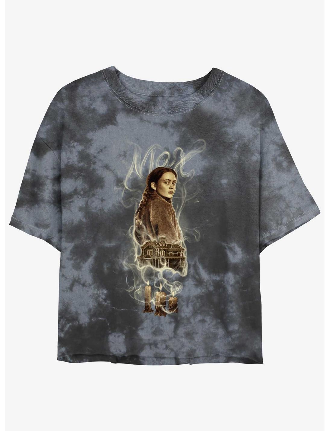 Stranger Things Max Badge Mineral Wash Crop Girls T-Shirt