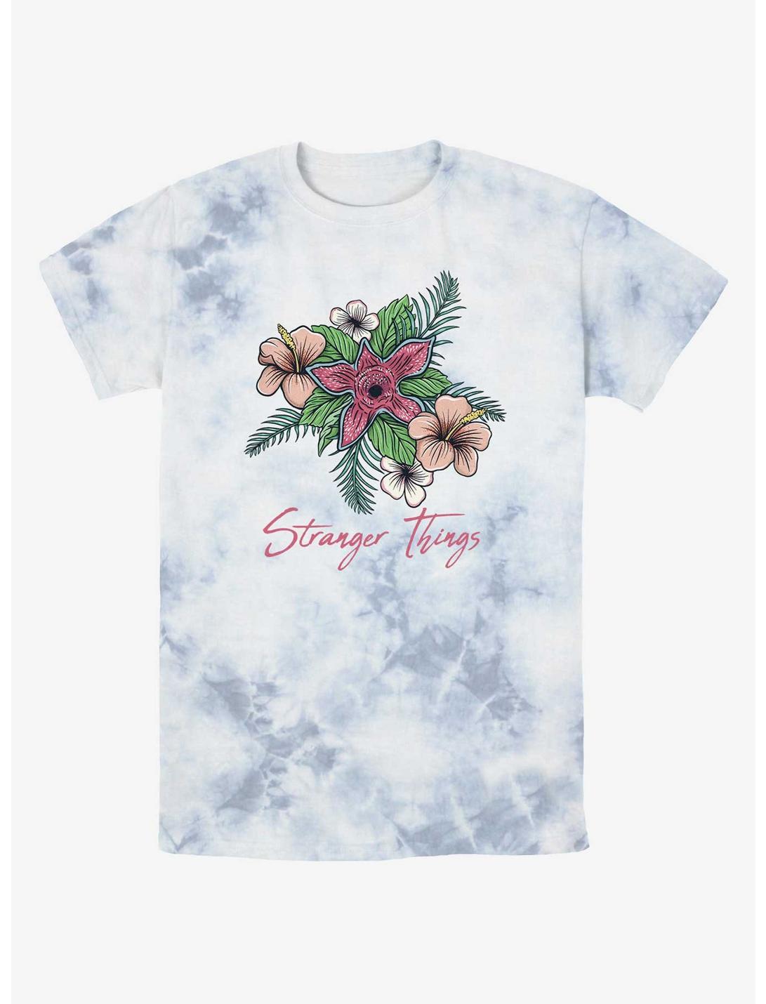 Stranger Things Floral Things Mineral Wash T-Shirt