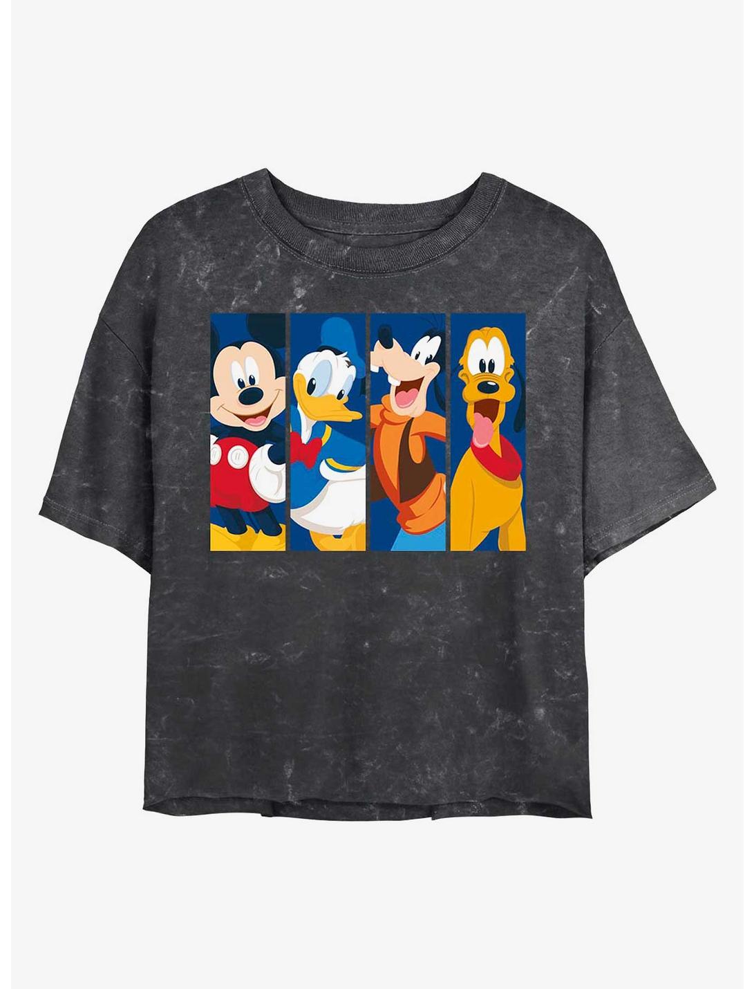 Disney Mickey Mouse Bro Time Mineral Wash Crop Girls T-Shirt