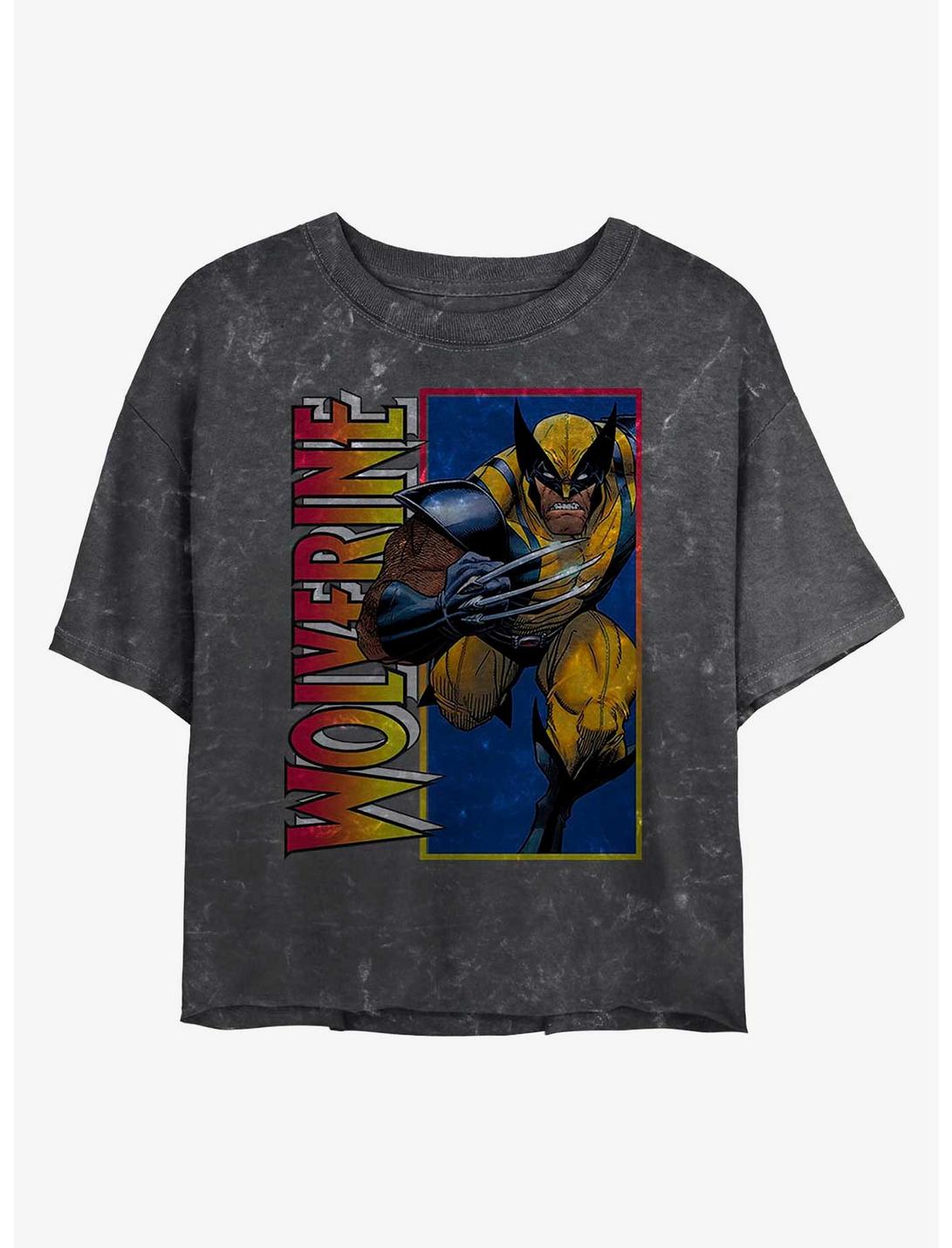 T-shirt court Marvel Wolverine Classique Wolverine effet délavé pour filles