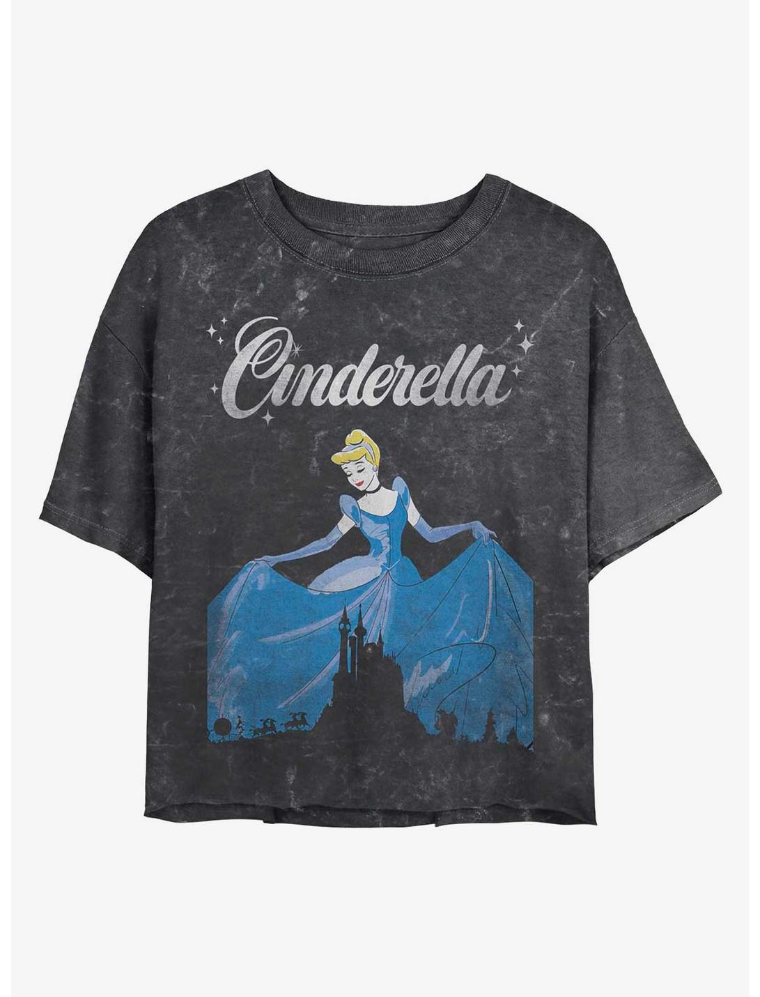 Disney Cinderella Dancing Cinderella Mineral Wash Crop Girls T-Shirt