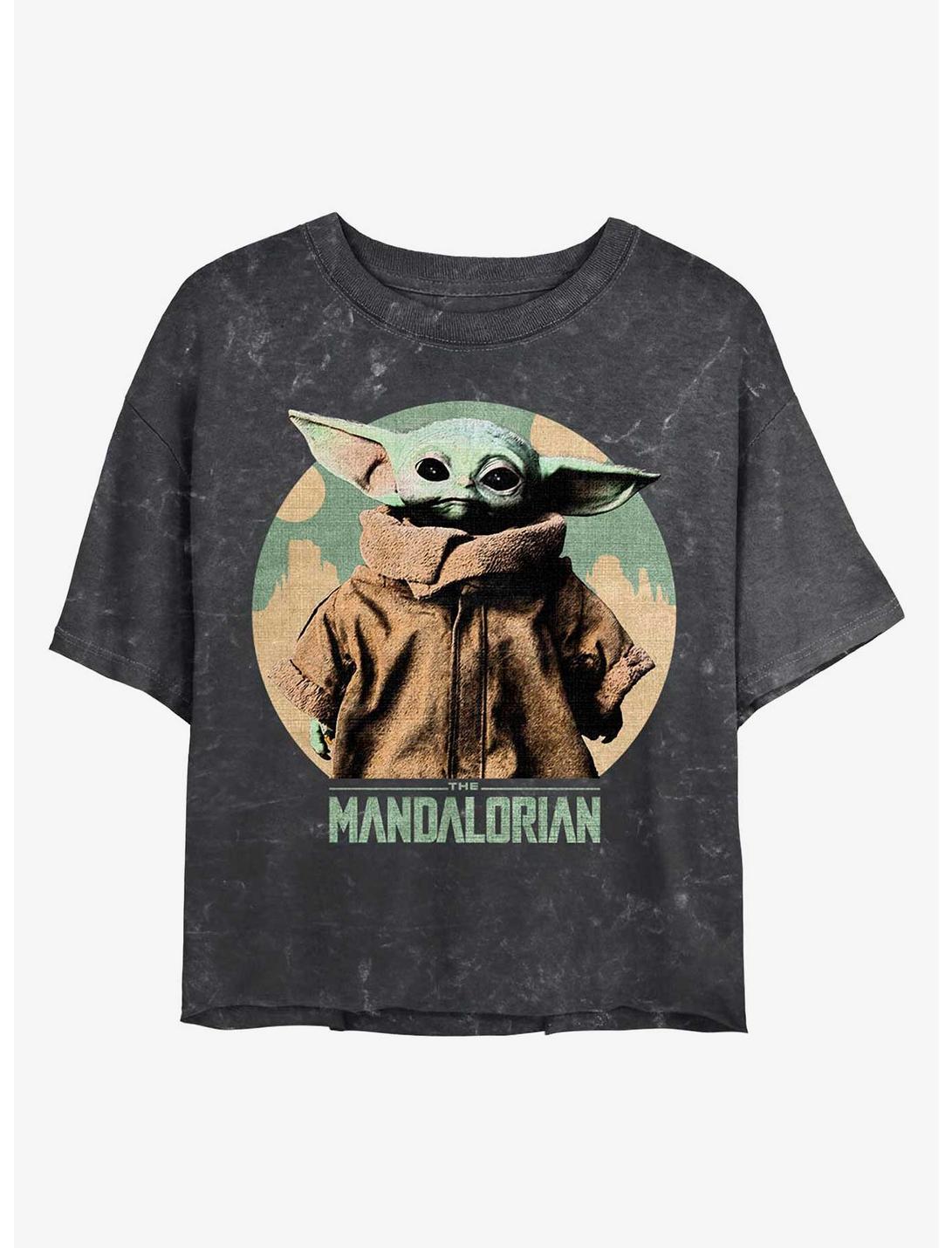 Star Wars The Mandalorian Grogu The Child Mineral Wash Crop Girls T-Shirt