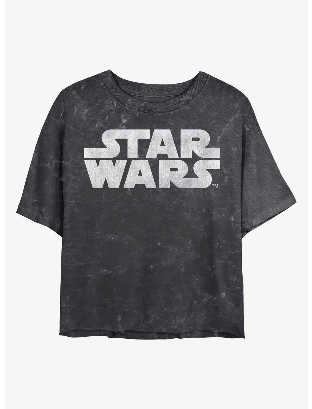 T-shirt court Star Wars Logo Mineral Wash pour filles