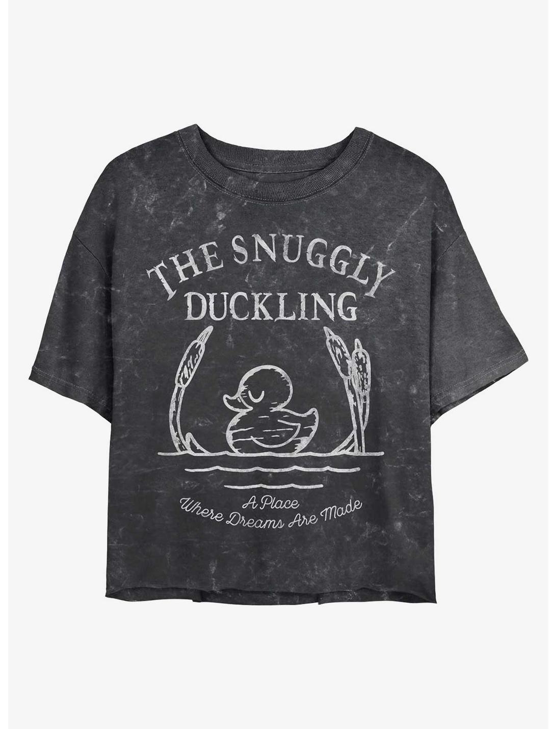 Disney Tangled The Snuggly Duckling Mineral Wash Crop Girls T-Shirt