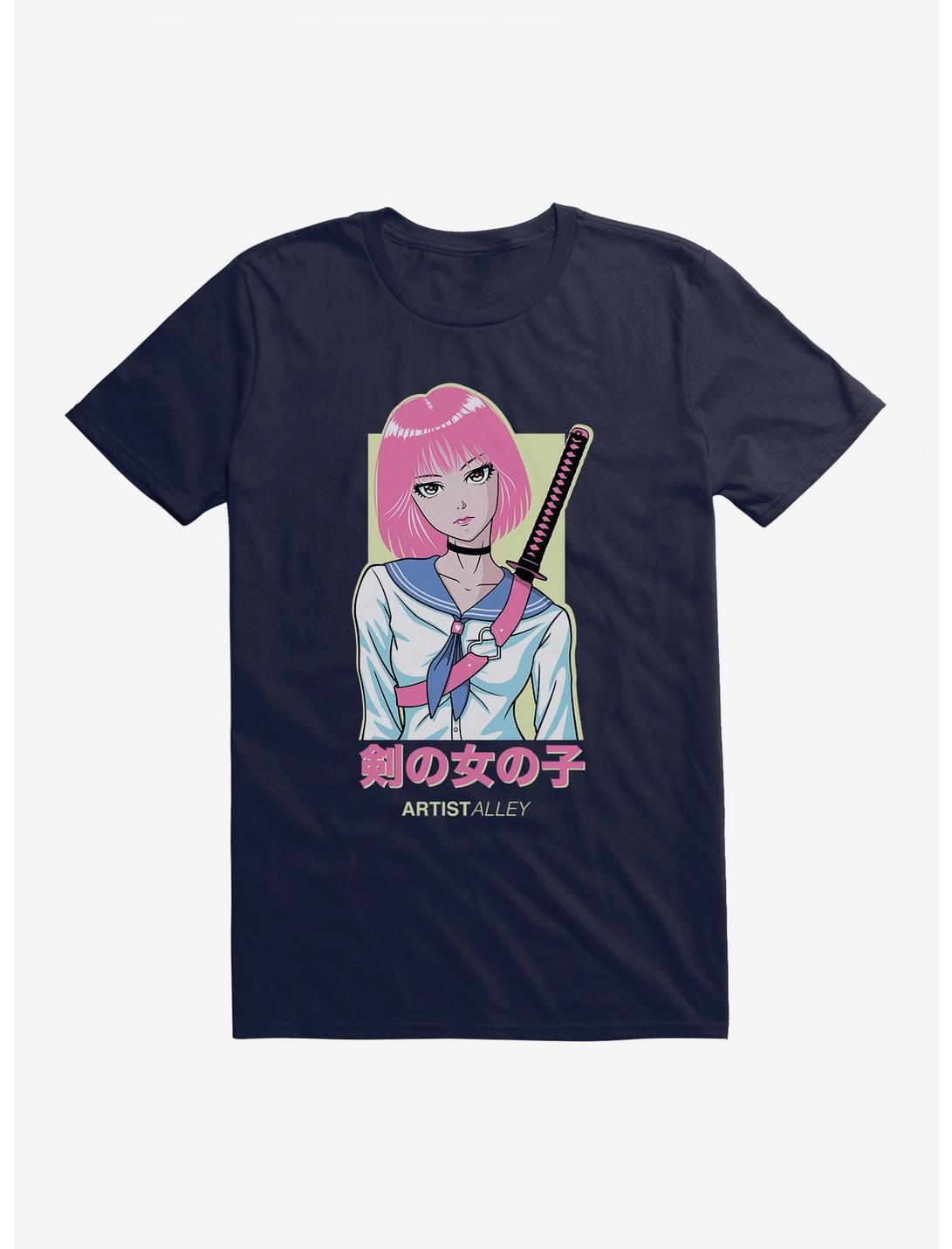 T-shirt Fille Anime Épée Allée des Artistes