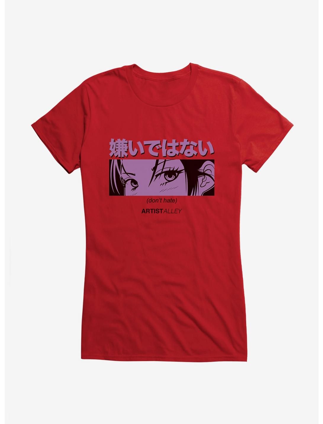 T-shirt Fille Anime Artist Alley N'aime Pas Les Filles