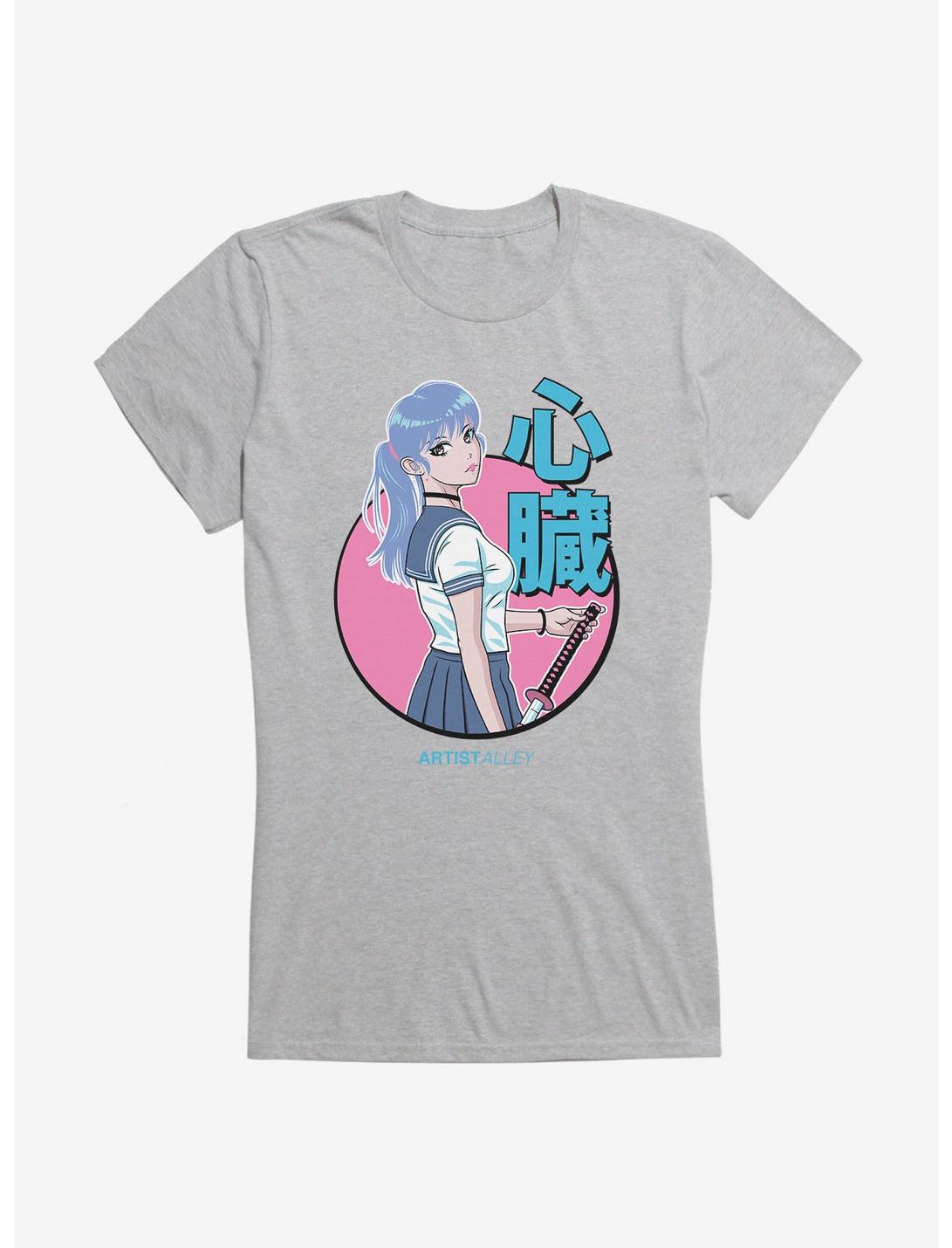 Artist Alley Anime Girl Heart Girls T-Shirt
