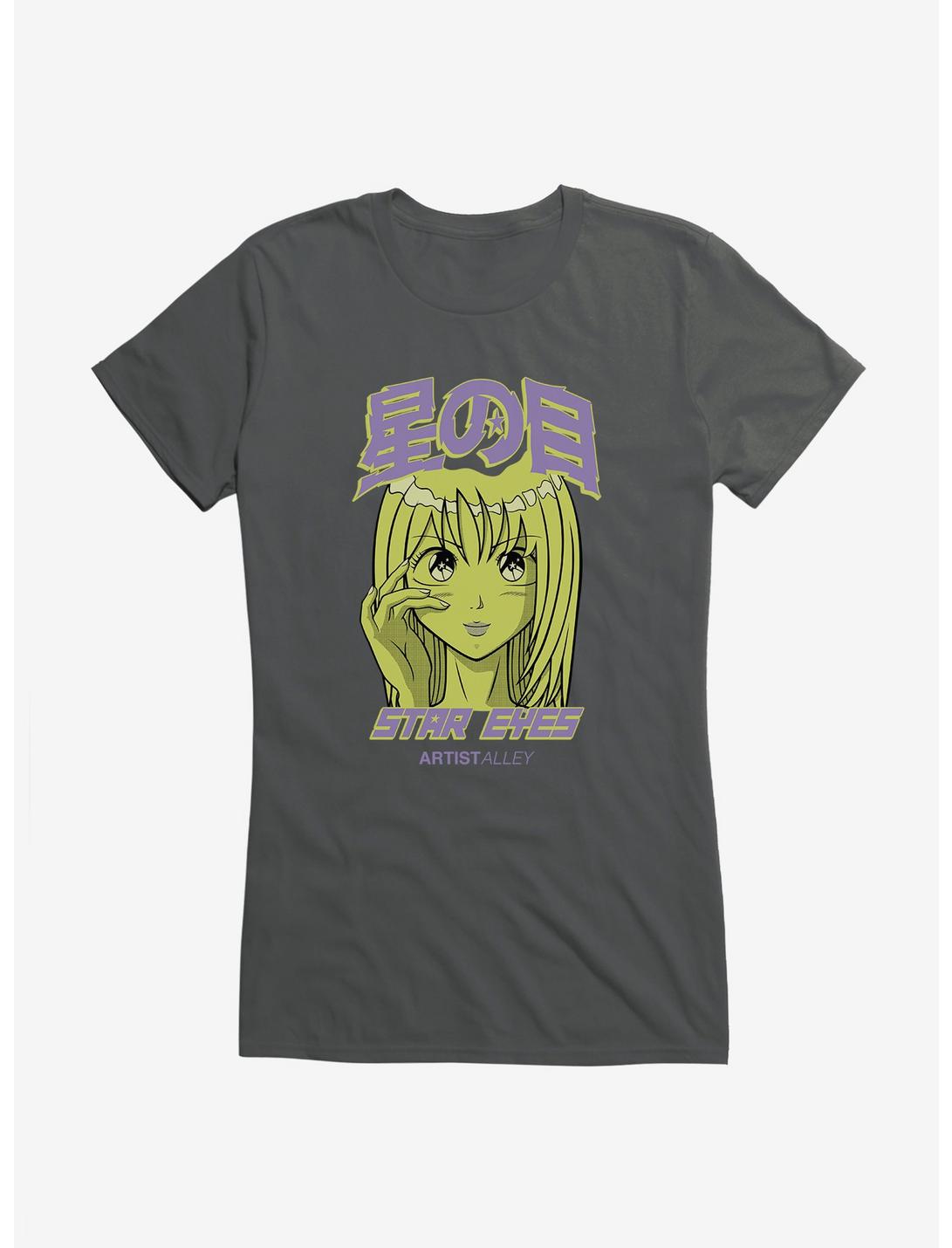 Artist Alley Anime Girl Star Eyes Girls T-Shirt
