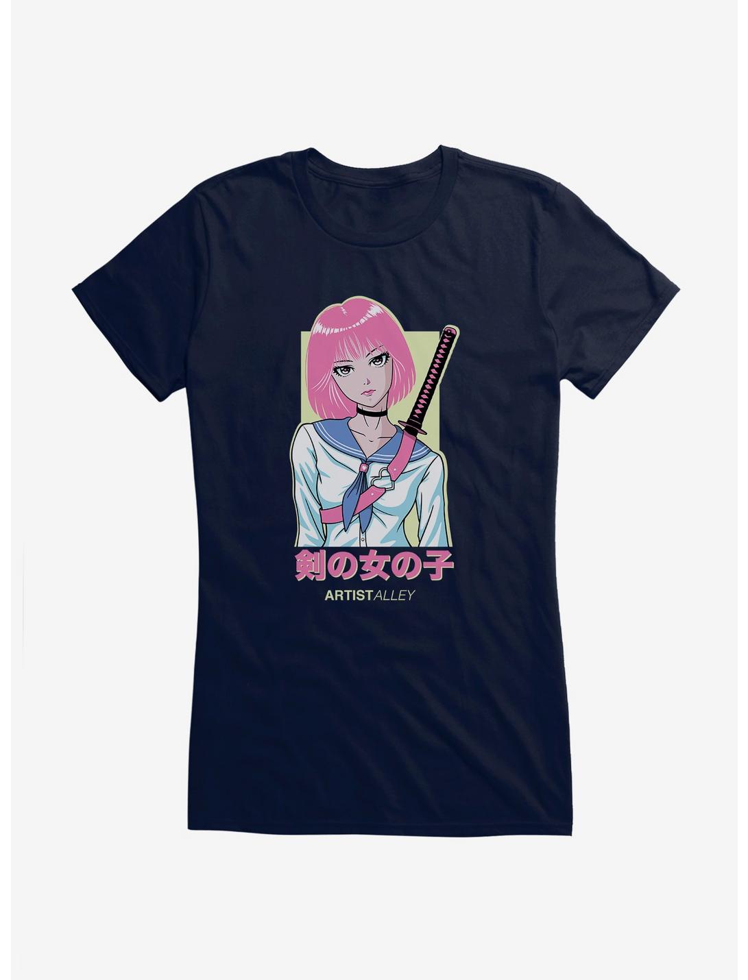 T-shirt Fille Anime Épées Allée des Artistes