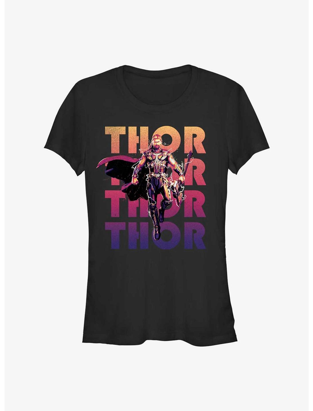 T-shirt Filles Marvel Thor: Love and Thunder Dieu de la Foudre et de l'Éclair