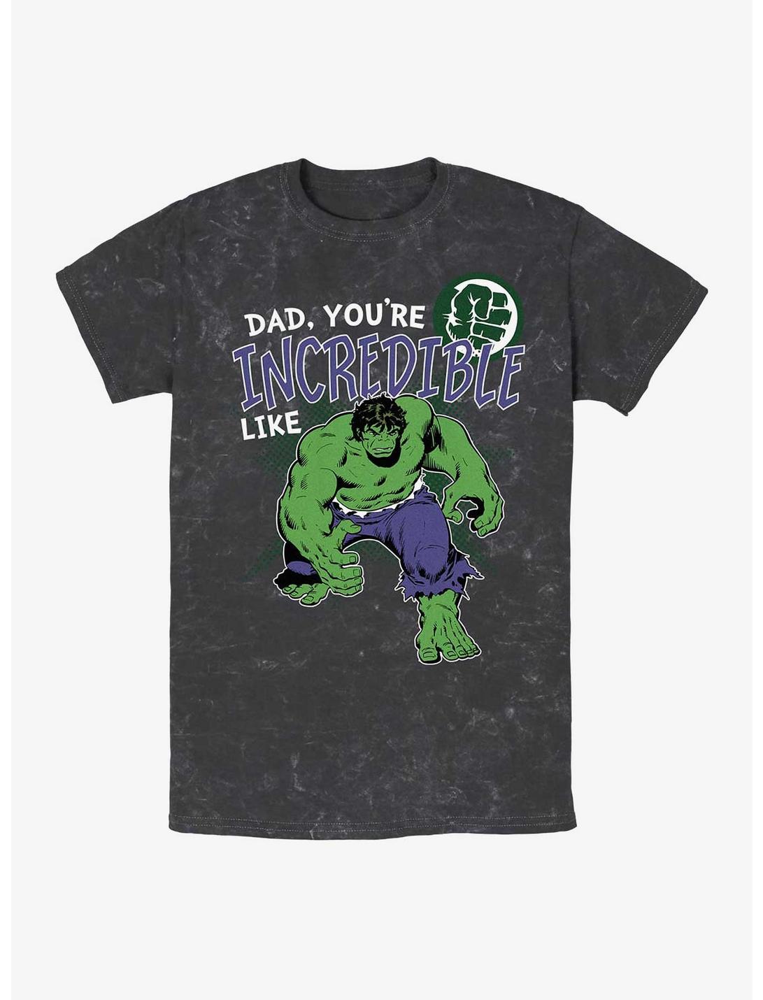 Marvel Incredible Hulk Incredible Like Dad Mineral Wash T-Shirt