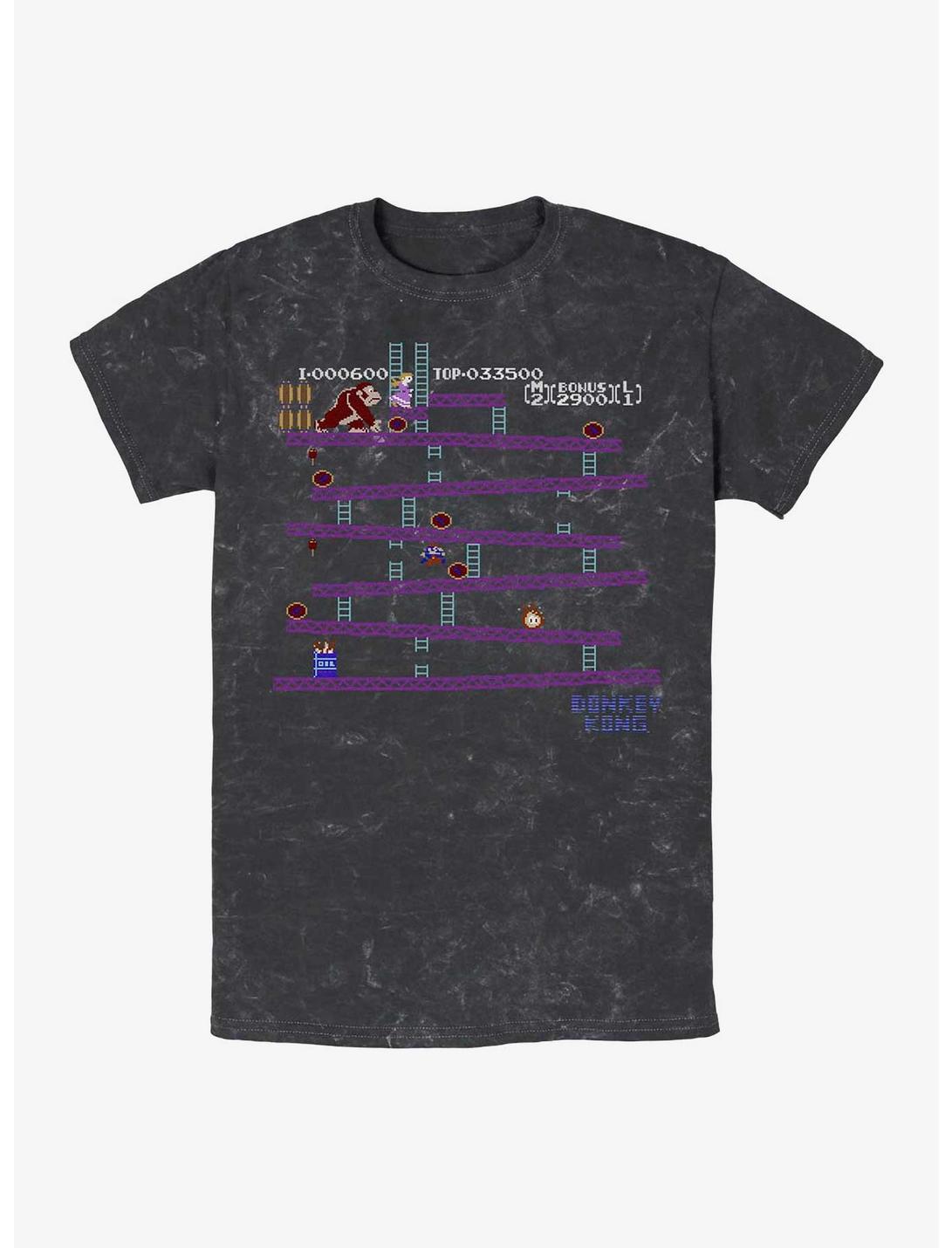 T-shirt Nintendo Donkey Kong Pixels délavé aux minéraux