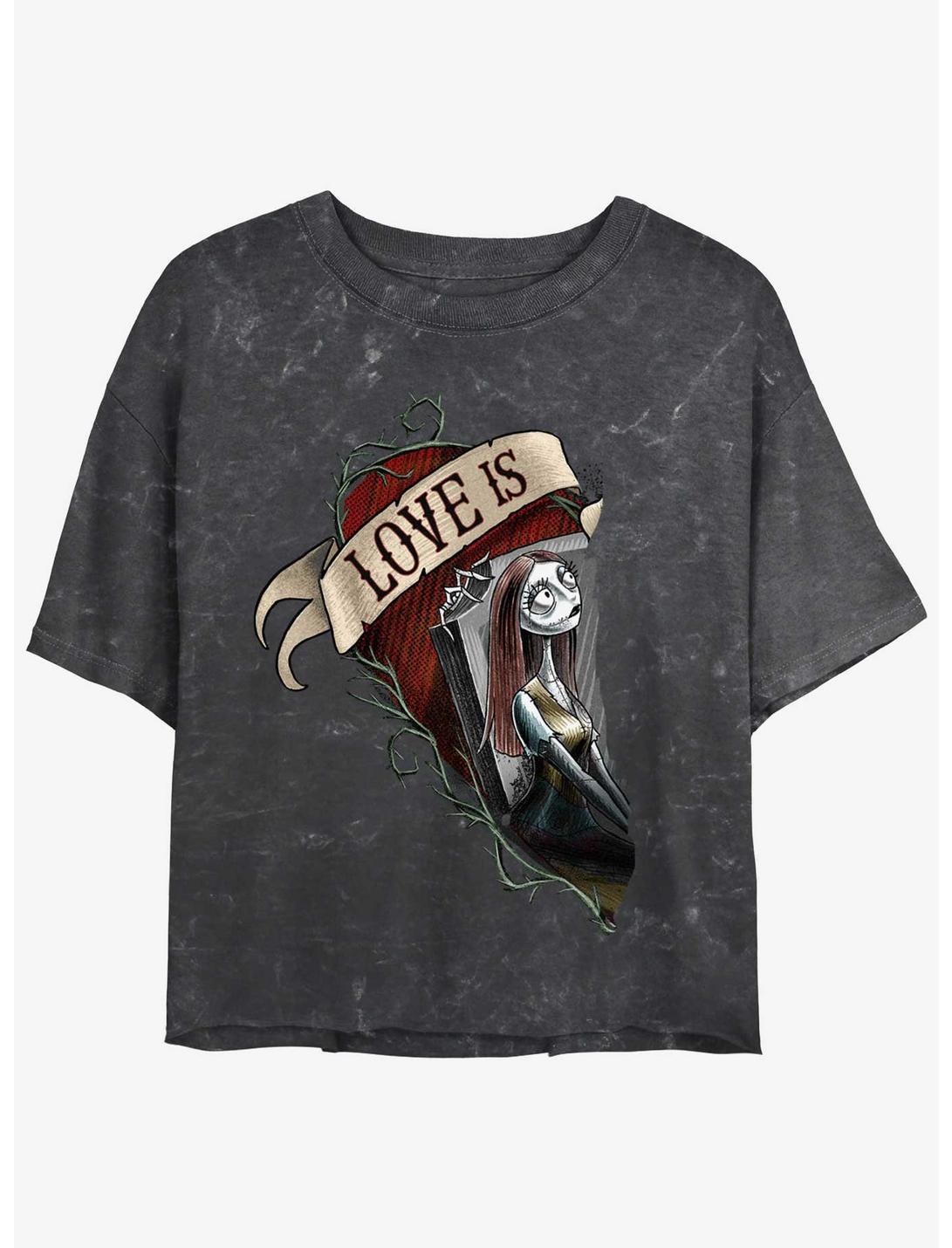 T-shirt court pour filles Disney L'Étrange Noël de Monsieur Jack Sally Loves Mineral Wash