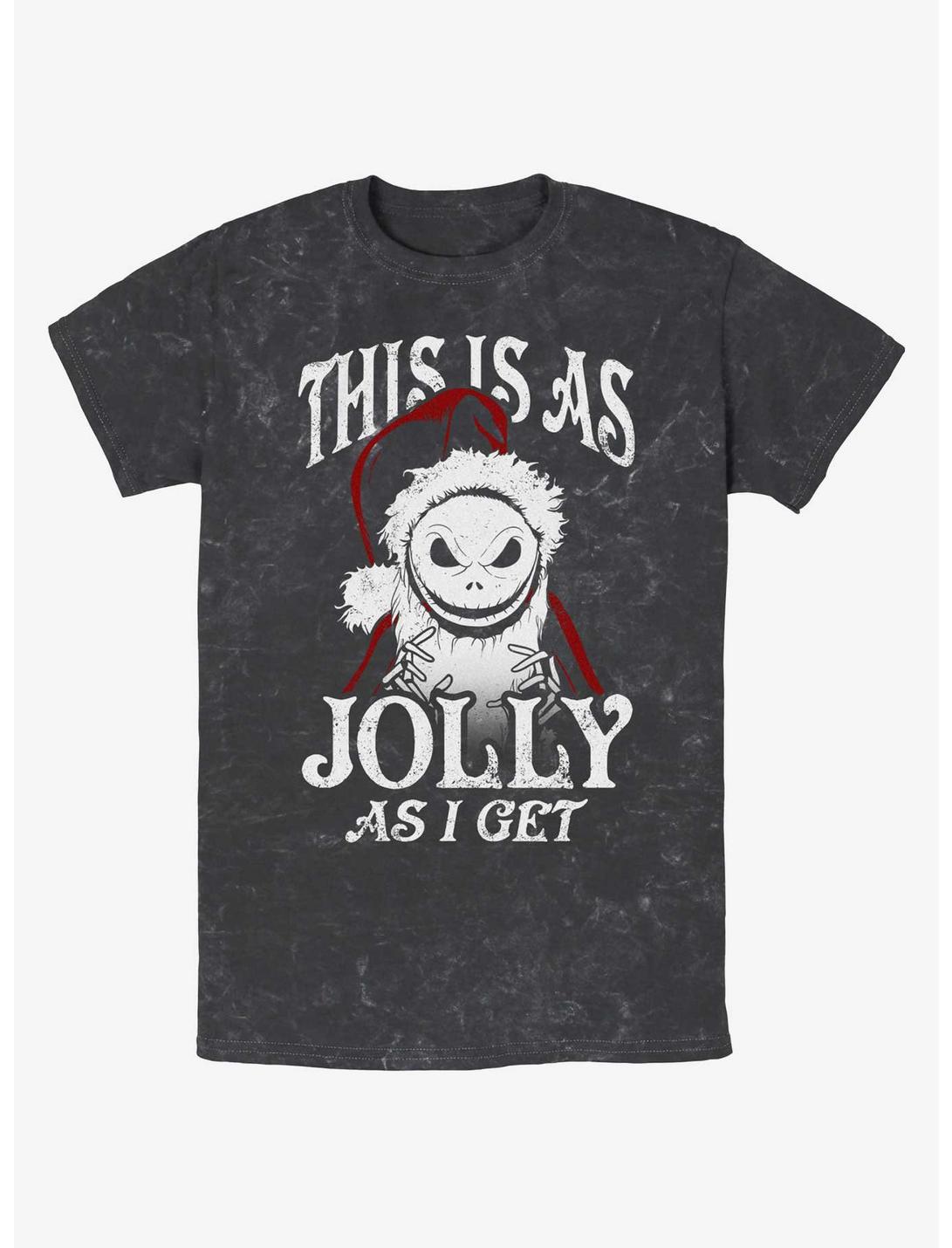 T-shirt Disney L'Étrange Noël de Monsieur Jack Jolly Santa Jack délavé aux minéraux