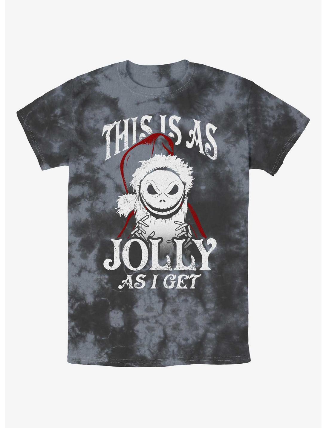T-Shirt Tie-Dye Jack Skellington Père Noël Joyeux L'Étrange Noël de Monsieur Jack Disney
