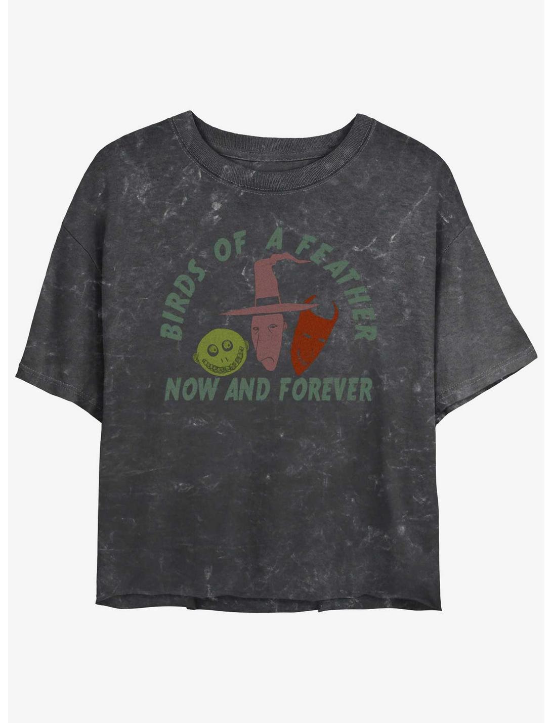 Disney The Nightmare Before Christmas Now and Forever Lock, Shock, & Barrel Mineral Wash Girls Crop T-Shirt