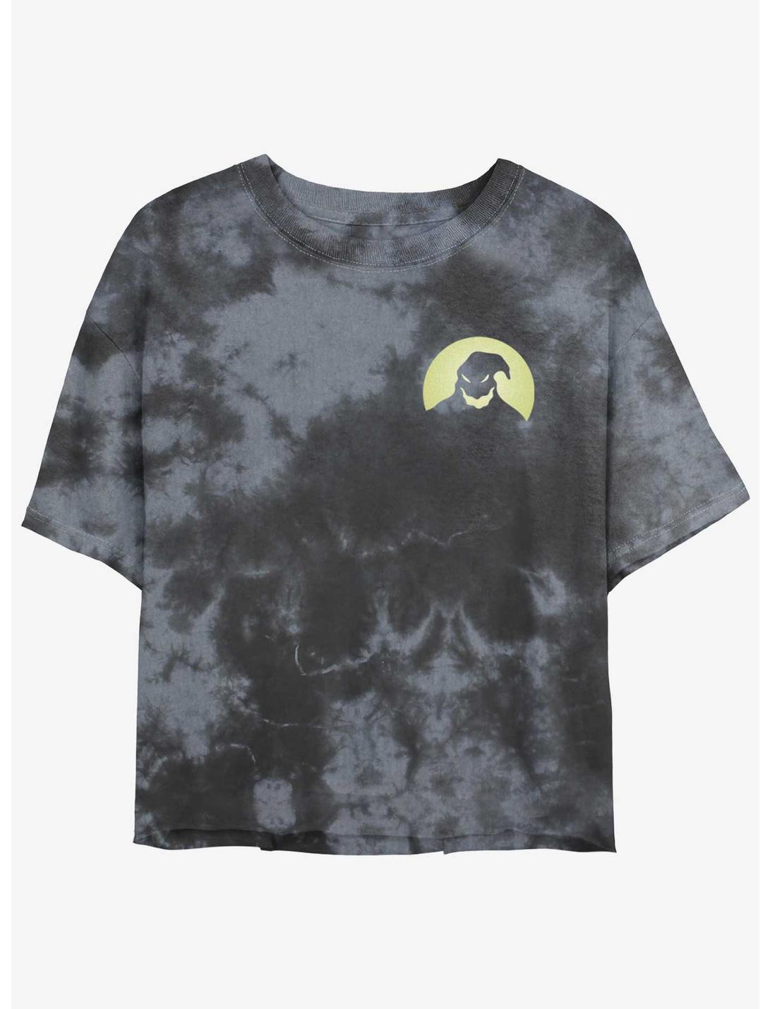 The Nightmare Before Christmas Oogie Boogie Pocket Tie-Dye Girls Crop T-Shirt