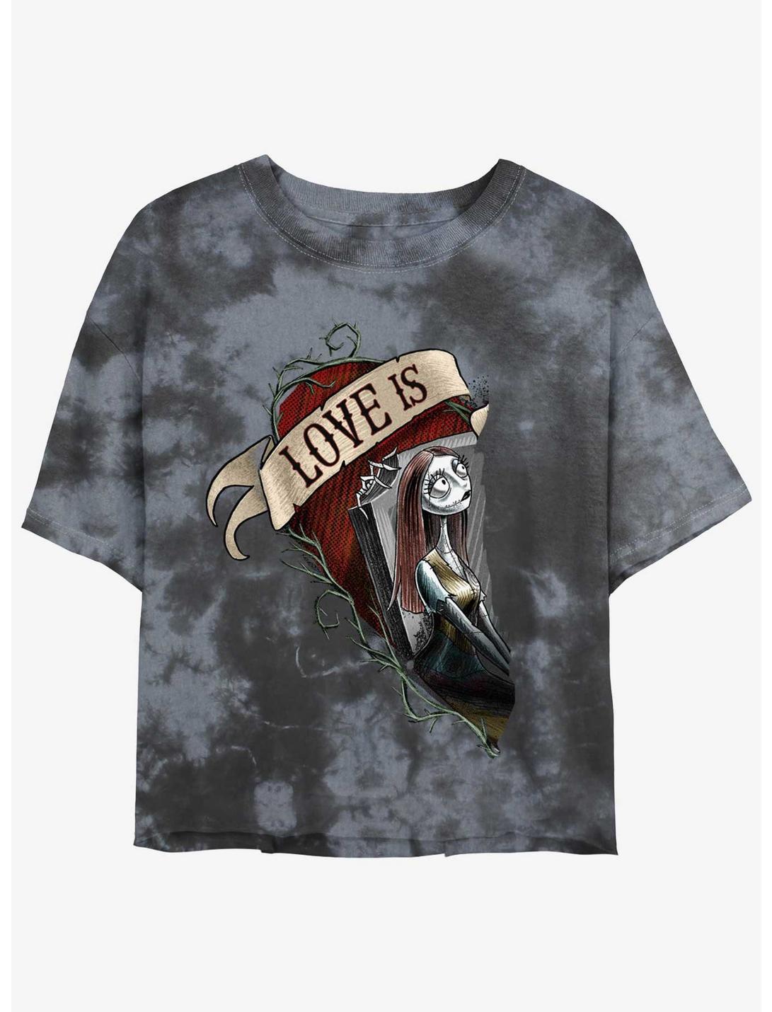 Disney The Nightmare Before Christmas Sally Loves Tie-Dye Girls Crop T-Shirt
