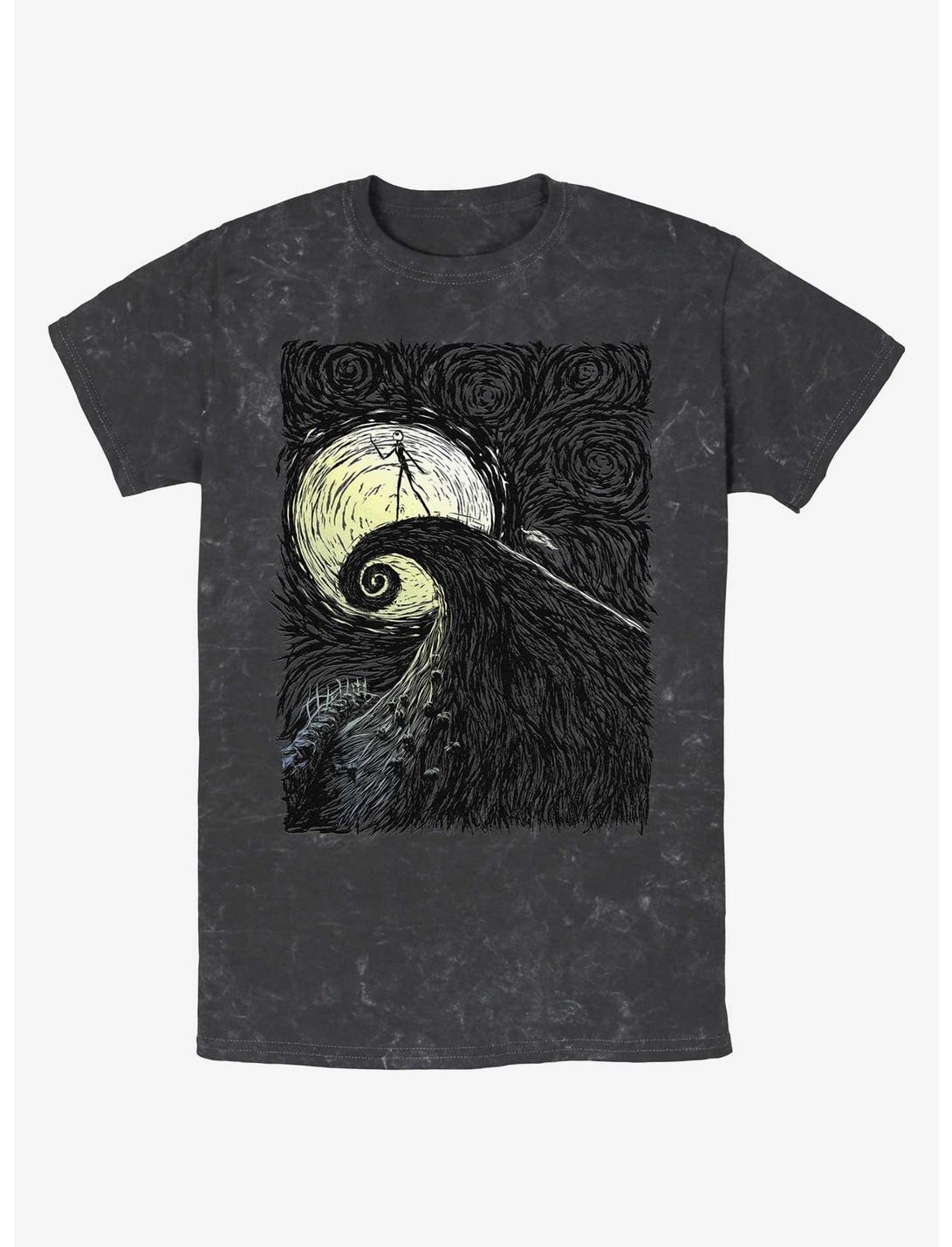 The Nightmare Before Christmas Jack On Spiral Hill Mineral Wash T-Shirt