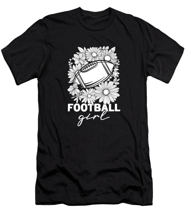 2 American Football Footballer Player Football Girl Crazy Squirrel T-Shirt