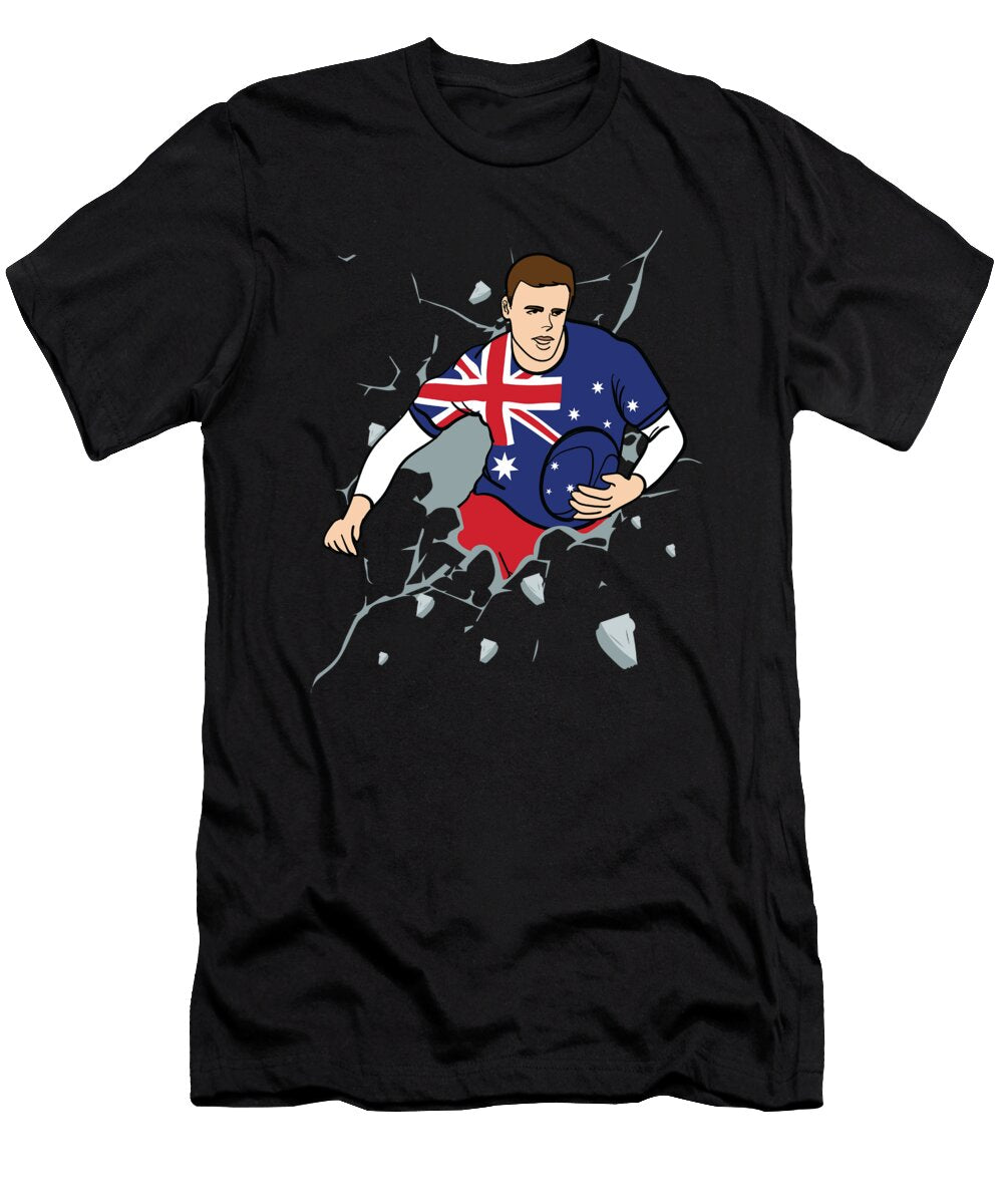2 Australia Rugby Union Jersey 2019 Fans Kit for Australian Supporters Players Coaches and Teams Martin Hicks T-Shirt