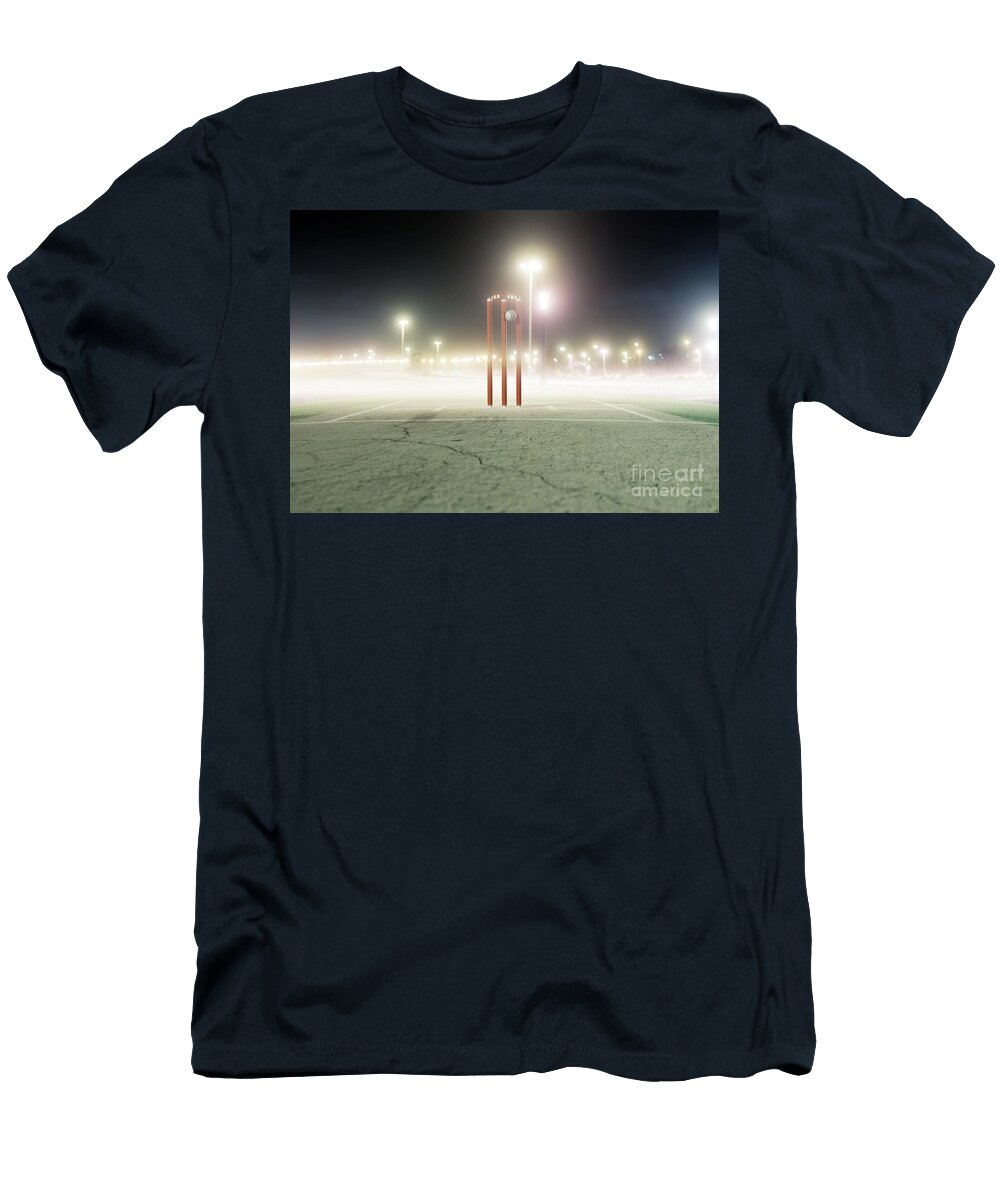 2 Ball Striking Illuminated Cricket Wickets Allan Swart T-Shirt