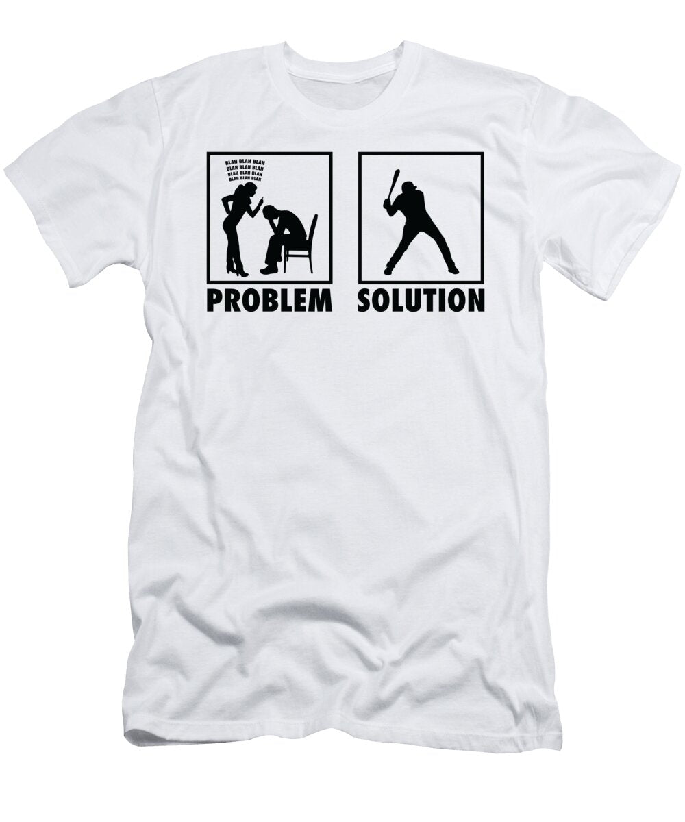 2 Baseball Baseball Players Statement Problem Solution Toms Store T-Shirt