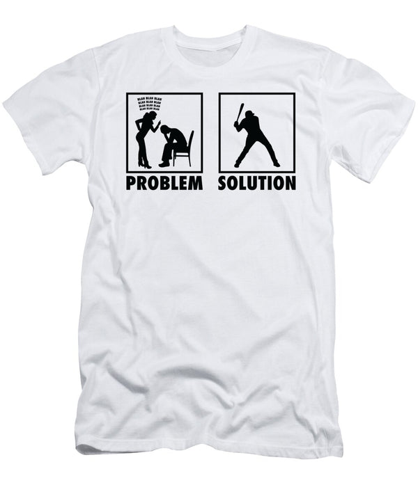 2 Baseball Baseball Players Statement Problem Solution Toms Store T-Shirt