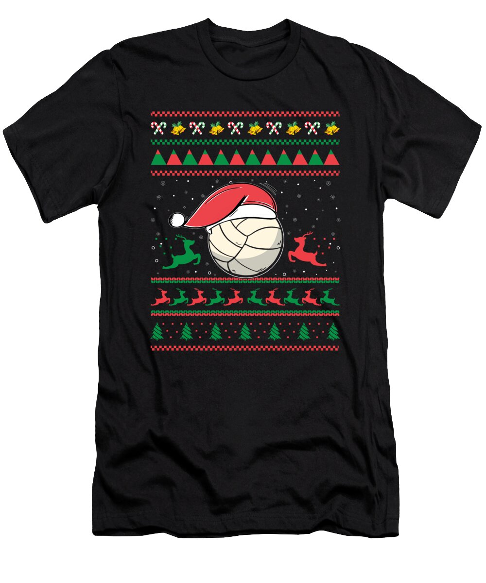 2 Christmas Volleyball Funny Sport Lover Xmas Gift Haselshirt T-Shirt