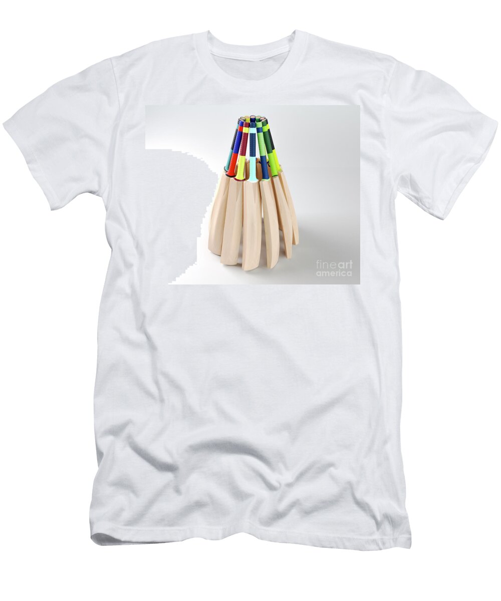 2 Circular Array of Cricket Bats Allan Swart T-Shirt