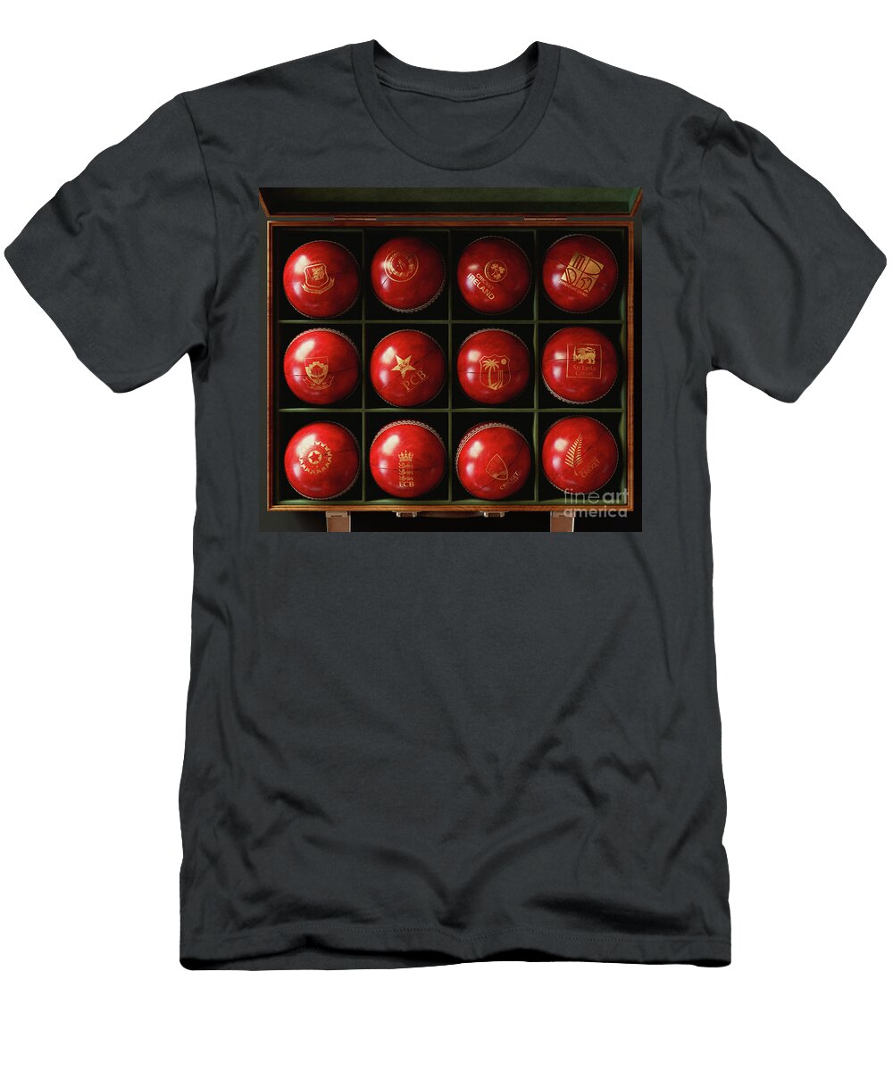 2 Cricket Balls in Display Box Allan Swart T-Shirt