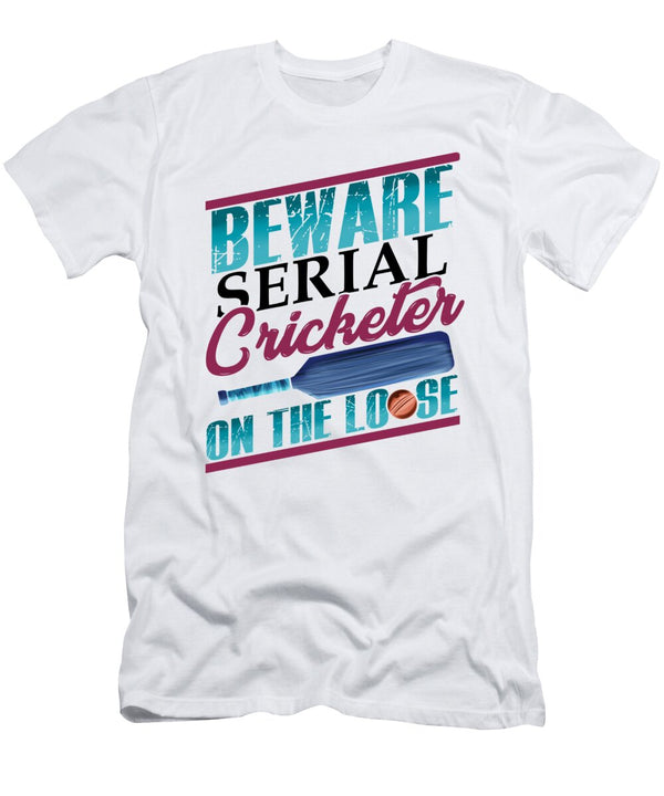 2 Cricket Lover Serial Cricketer on the Loose Kanig Designs T-Shirt