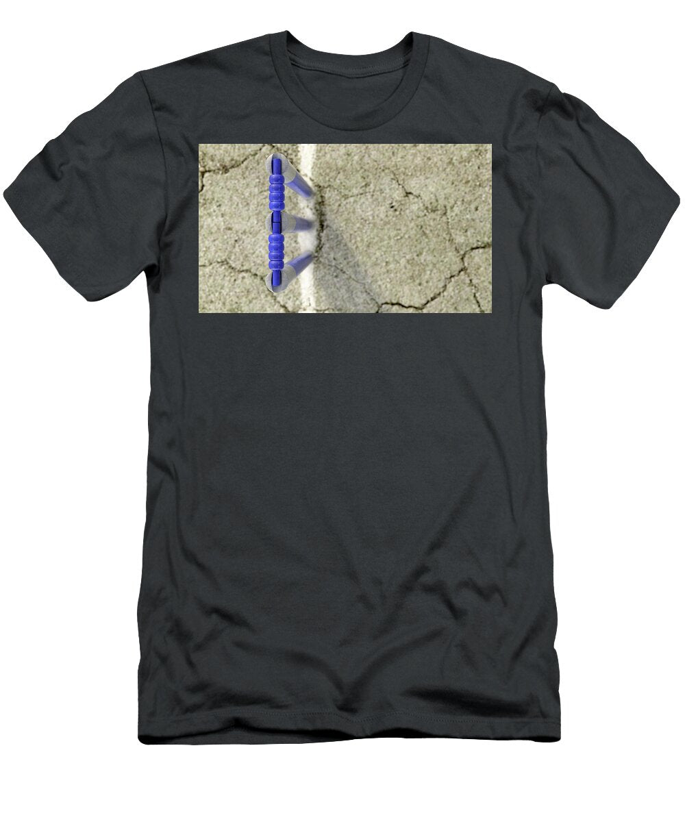 2 Cricket Pitch Ball and Wickets Allan Swart T-Shirt