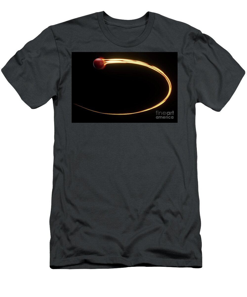 2 Cricket Sports Ball Light Trail Allan Swart T-Shirt