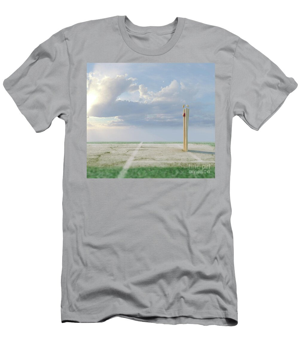 2 Cricket Wicket Stumps Allan Swart T-Shirt