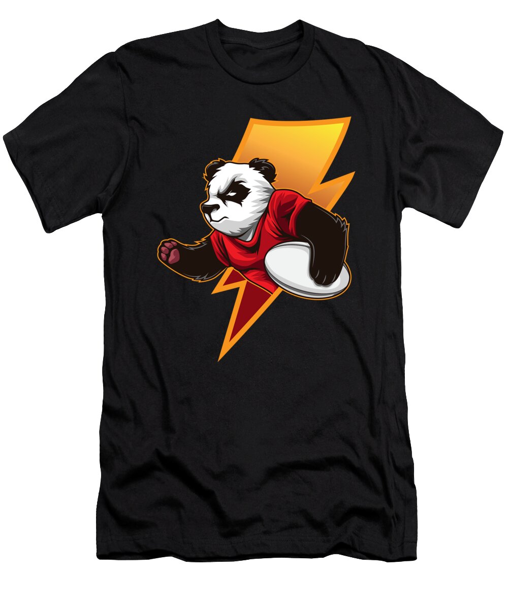 2 Determined Rugby Panda Wants to Win Mister T-Shirt