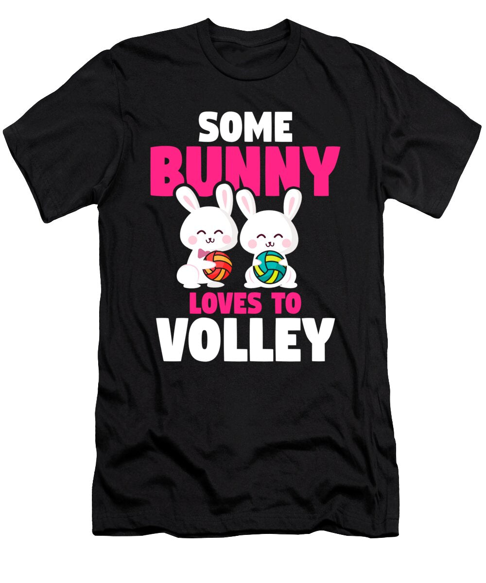 2 Easter Volleyball Bunny Holiday Rabbit Sport Toms Store T-Shirt