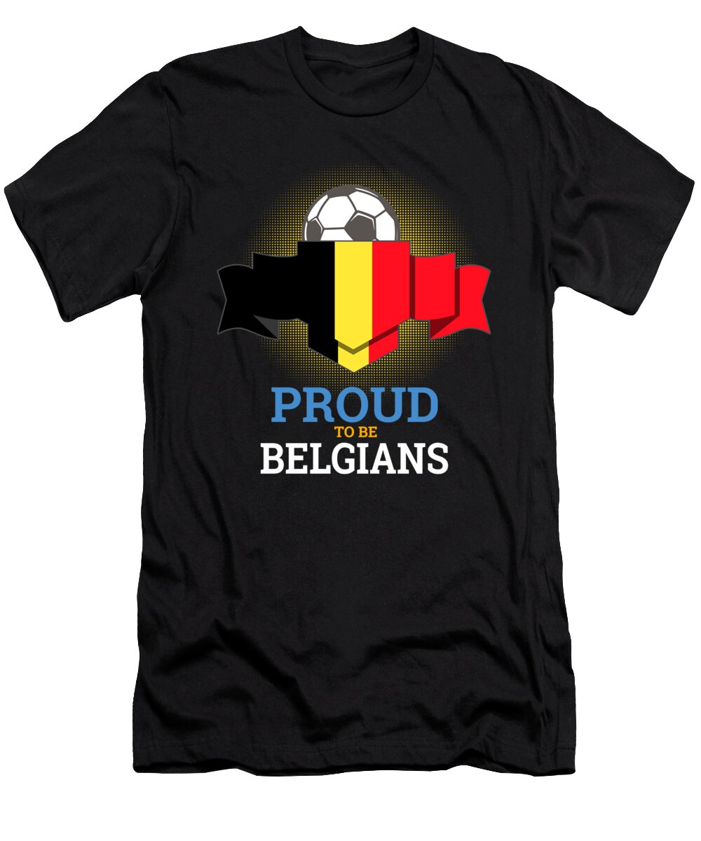 2 Football Belgians Belgium Soccer Team Sports Footballer Goalie Rugby Gift Thomas Larch T-Shirt