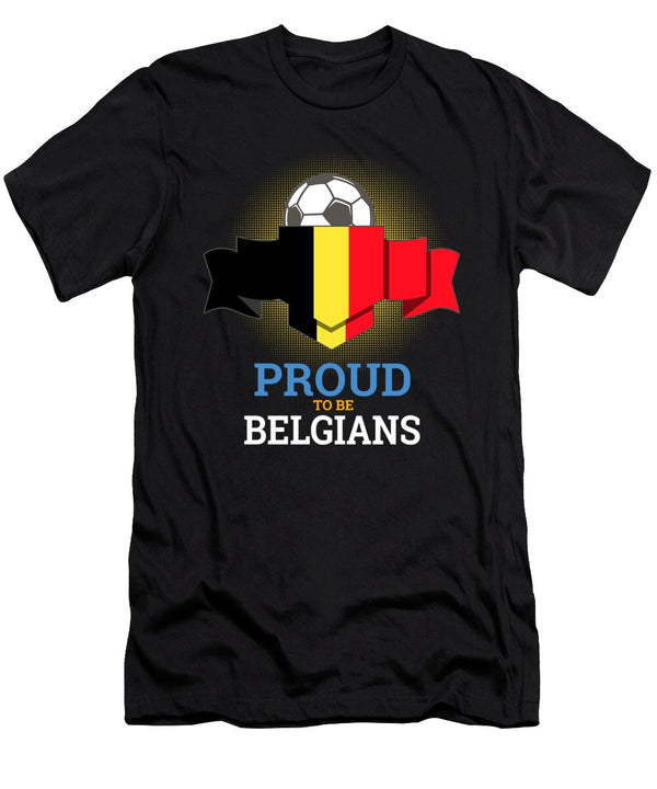 2 Football Belgians Belgium Soccer Team Sports Footballer Goalie Rugby Gift Thomas Larch T-Shirt