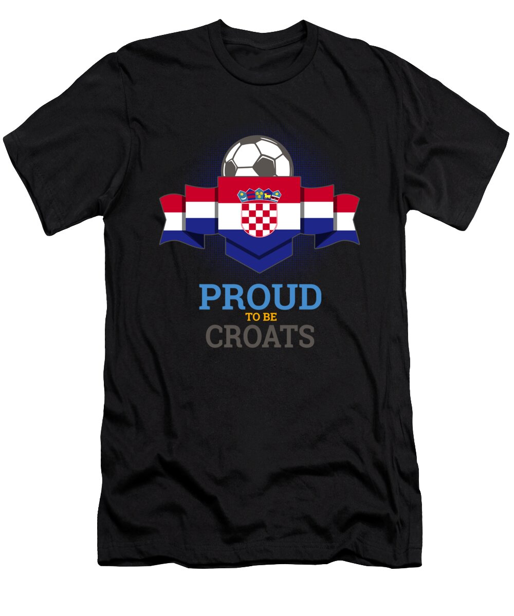 2 Football Croats Croatia Soccer Team Sports Footballer Goalie Rugby Gift Thomas Larch T-Shirt