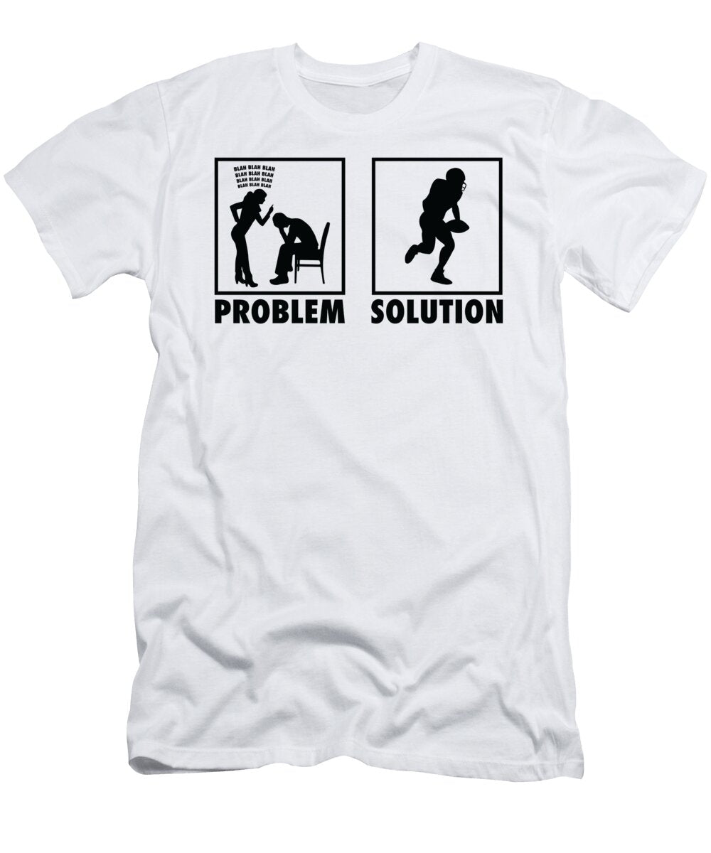 2 Football Football Players Statement Problem Solution Toms Store T-Shirt