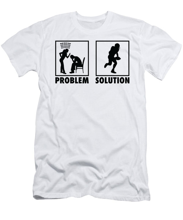 2 Football Football Players Statement Problem Solution Toms Store T-Shirt