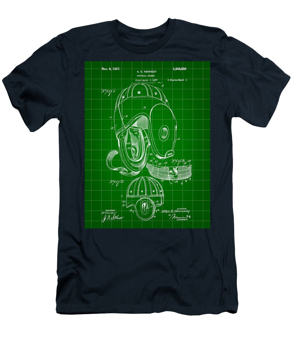 2 Football Helmet Patent 1927 Stephen Younts T-Shirt